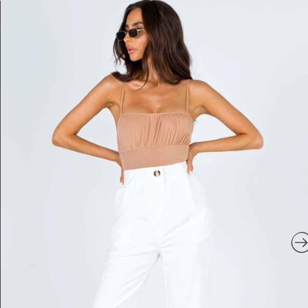 Never Worn Nude Beige Bodysuit Princess Polly